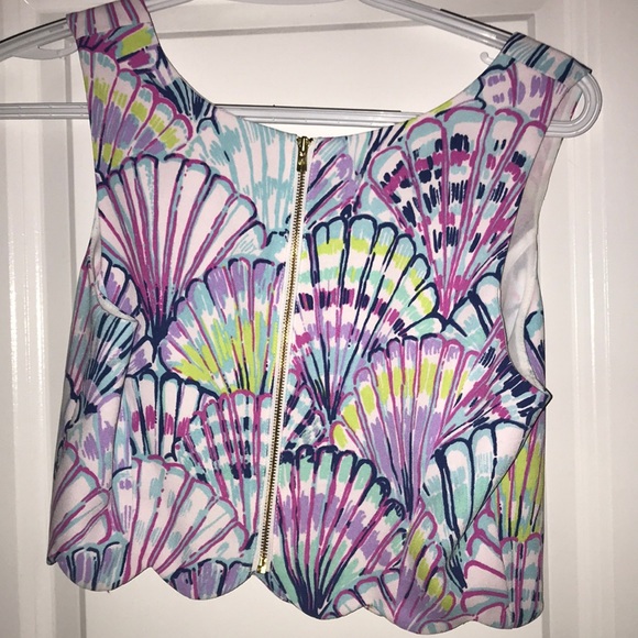 Lilly Pulitzer she’ll 2 piece crop top set - Picture 3 of 6